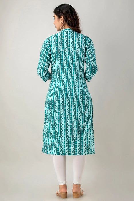 Light blue Printed Kurta