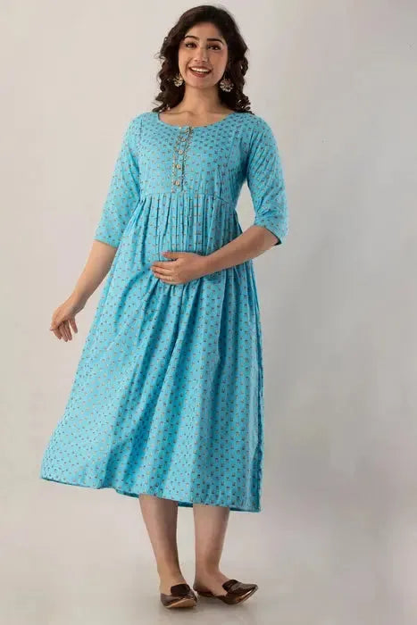 Sky Butti Maternity Kurta - HENAL