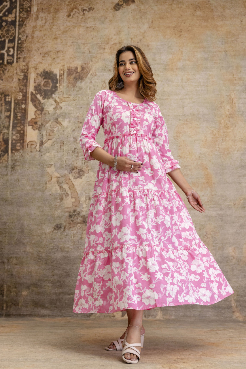 Pink kurta option — HENAL H433 — product photo 3