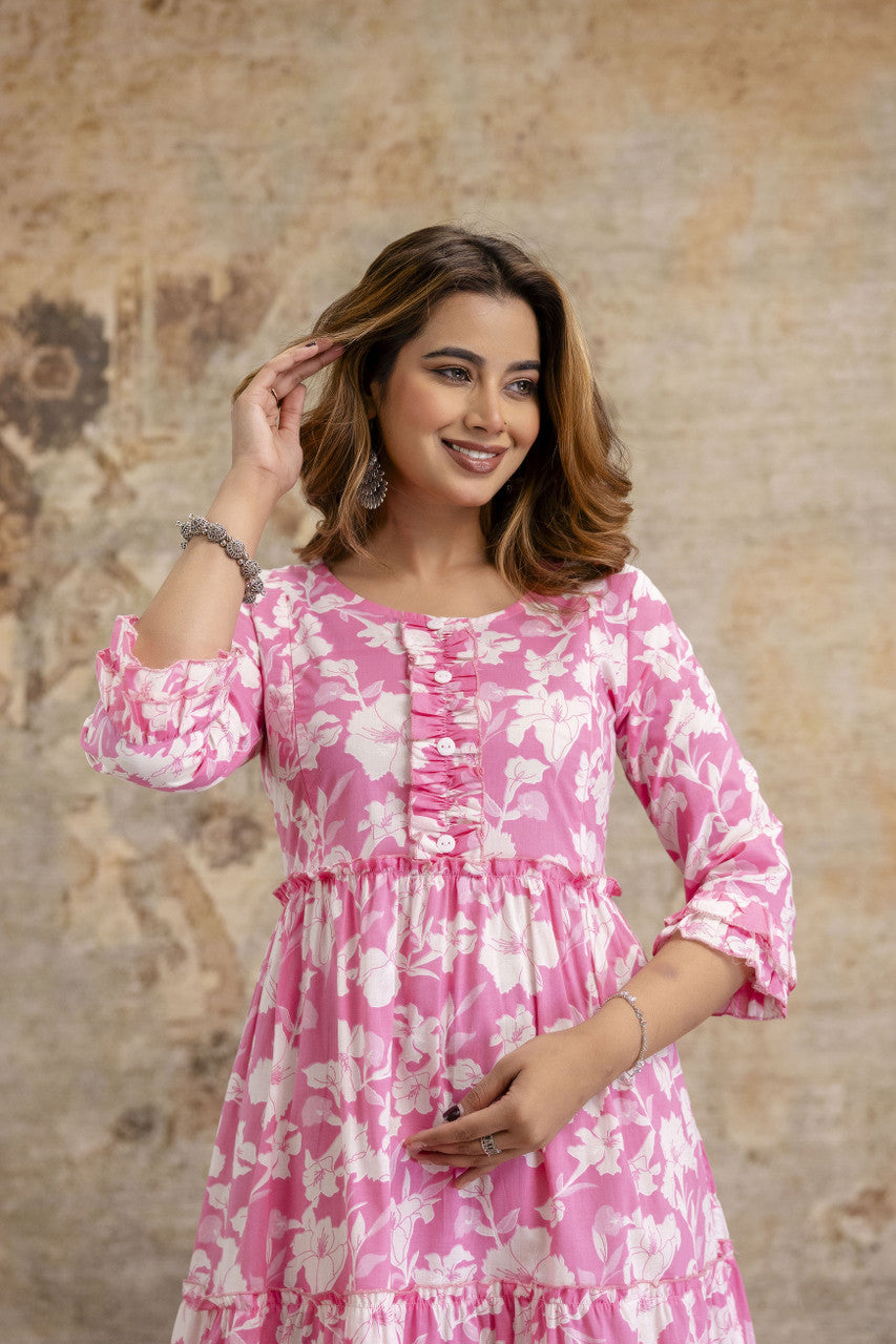 Pink kurta option — HENAL H433 — product photo 6