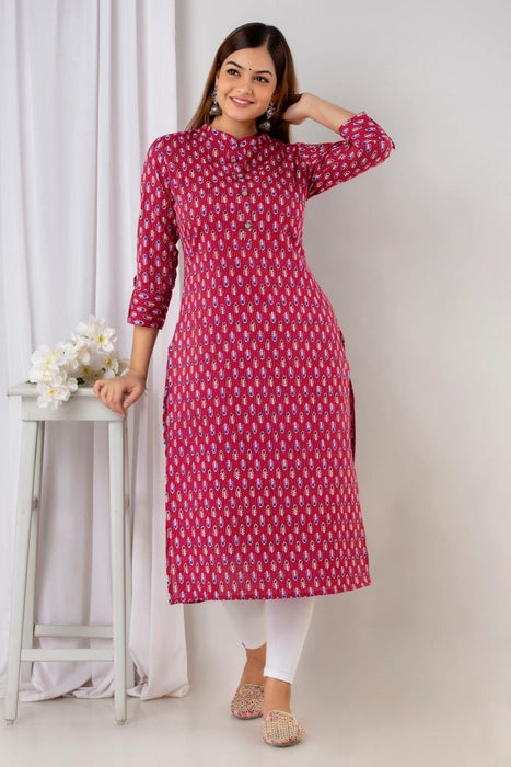 Maroon Butti Kurta