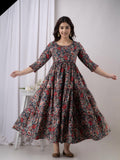 Multicolor Printed Flared Maternity Kurta — product image 1