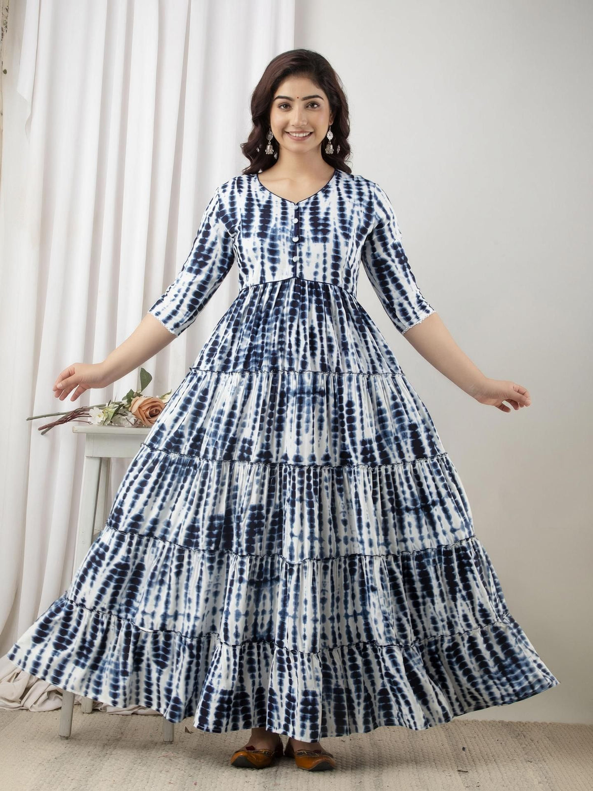 Henal Anarkali Gown (Blue)