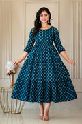 Floral Ethnic Midi Dress (H451) — product image 1