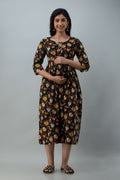 Multicolor Floral Maternity Kurta & Gown — product image 1