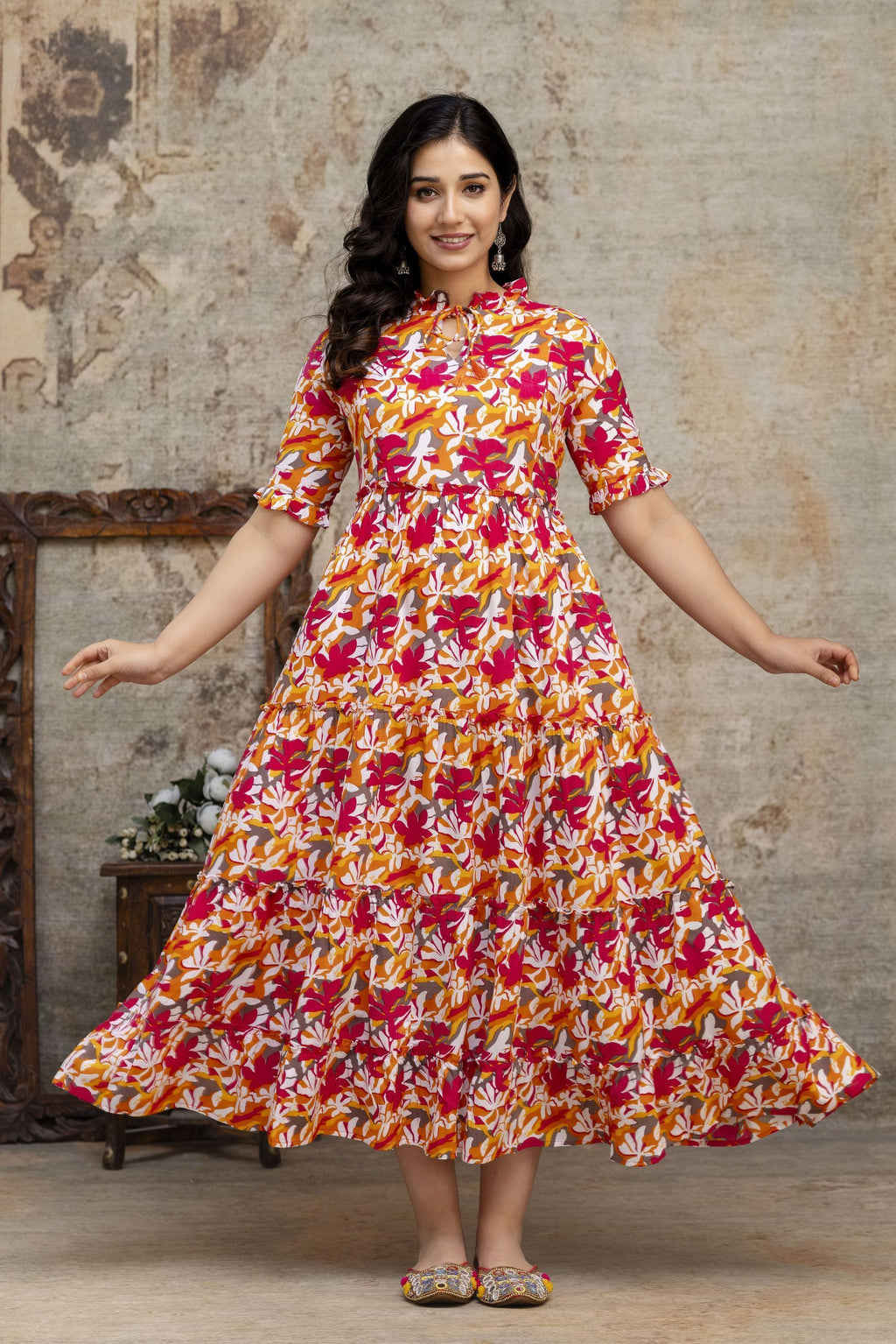 Henal Anarkali Gown (Multicolor)