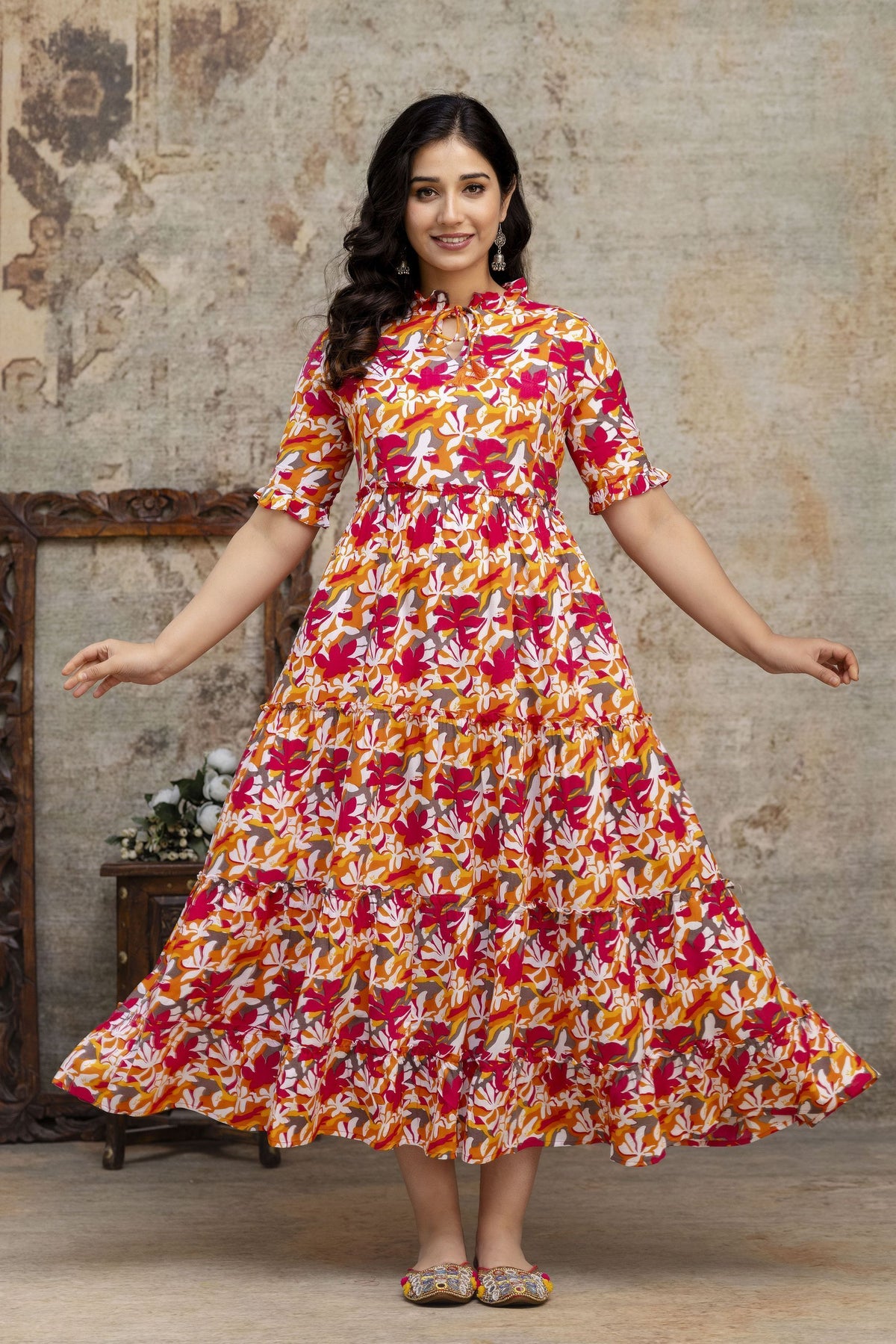 Henal Anarkali Gown (Multicolor)
