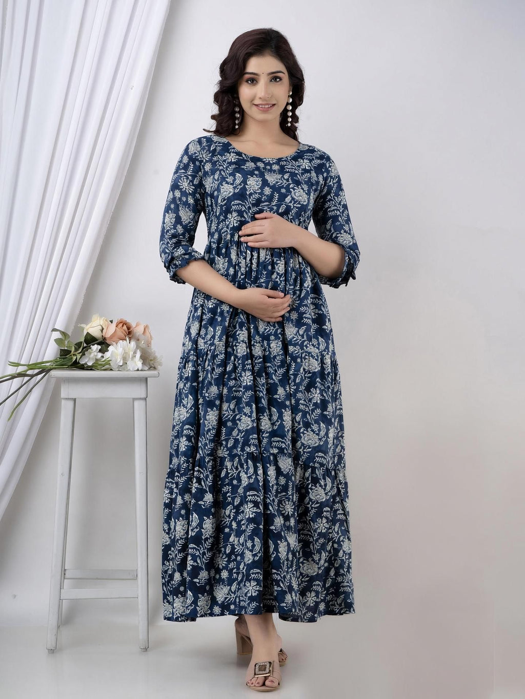 Henal Anarkali Gown (Blue)